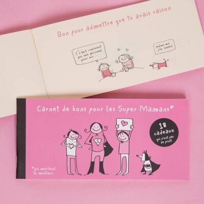 Book of vouchers for Super Moms - Mother's Day gift!