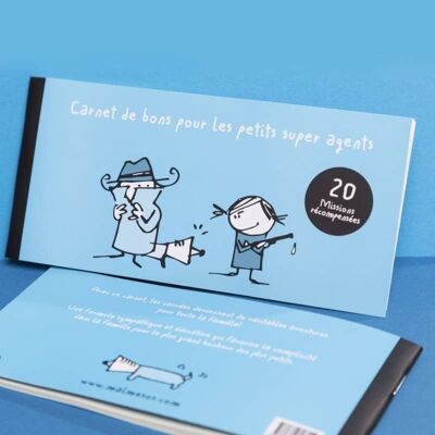 Voucher book for little super agents - children's gift