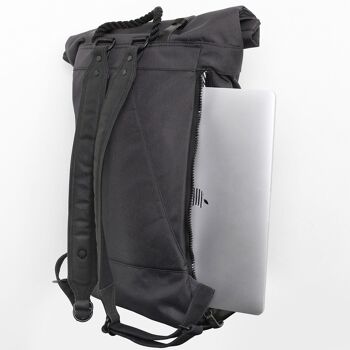 Sac à dos pour ordinateur portable Ronan Rolltop - gris acier 4