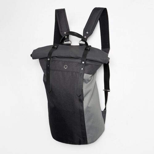 Rori Rolltop Laptop Backpack - slate & steel grey