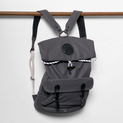 Reilly Rolltop Backpack - Slate grey