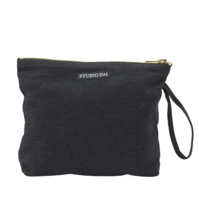Toiletry bag linen black case | organizer | toilet bag | makeup bag