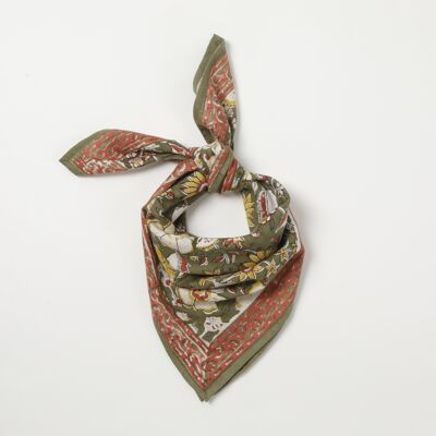 Foulard stampa “fiori indiani” Kelila Olive Children