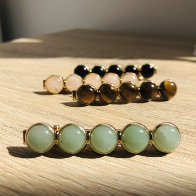 Estelle Aventurine hair clip