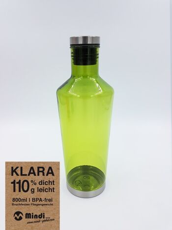Bouteille d'eau "Klara", 800 ml, verte 1