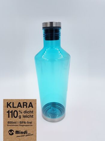 Bouteille d'eau "Klara", 800 ml, bleu 1
