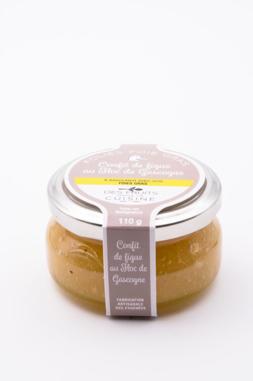 Folies Foie Gras 110g , confit de figue au Floc de Gascogne à savourer avec le foie gras