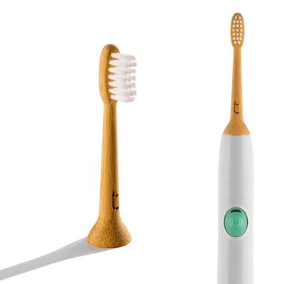 Truthbrush - the world's FIRST solid bamboo electric toothbrush head