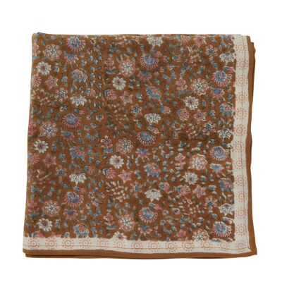 “Indian flowers” print scarf Sooraj Caramel