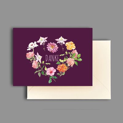 Greeting card with text "THANK YOU"