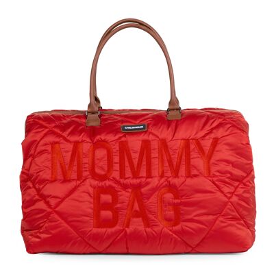 Mommy bag sac a langer - matelassé - rouge