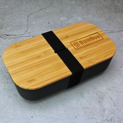 Bamboo Lunch Box (700ml) - Black
