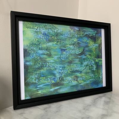 Clean Your Pond, Linda - A3 Print in Black Frame