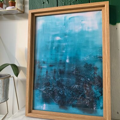Aquaria - A3 Print in Natural Frame
