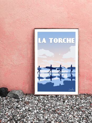 Affiche LA TORCHE - Bleu 2
