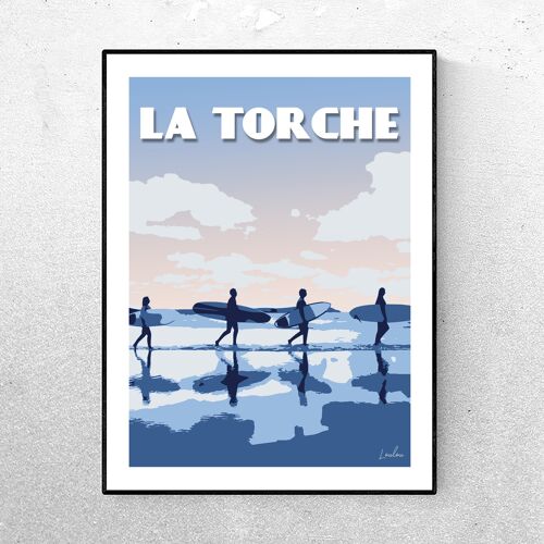 Affiche LA TORCHE - Bleu