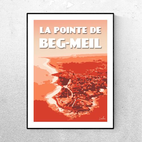 Affiche LA POINTE DE BEG-MEIL - Orange
