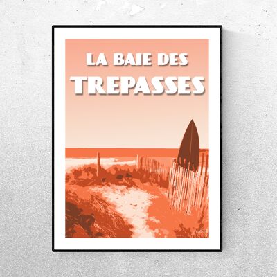 Póster LA BAIE DES TREPASSES - Naranja