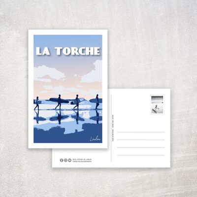 LA TORCHE Postkarte - Blau