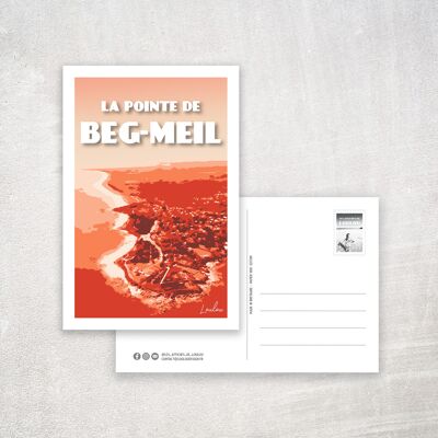 Carte Postale LA POINTE DE BEG-MEIL - Orange