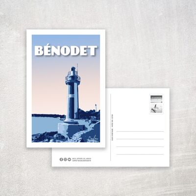 BENODET Postcard - Blue