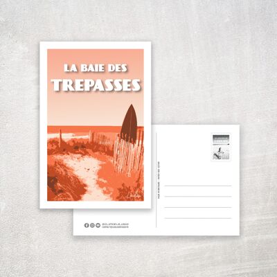 Postcard LA BAIE DES TREPASSES - Orange