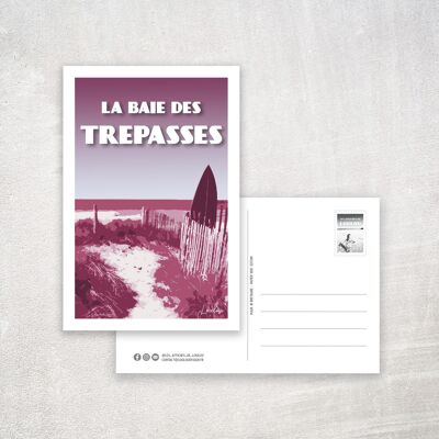 LA BAIE DES TREPASSES Postkarte - Lila