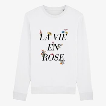 Sweat femme la vie en rose