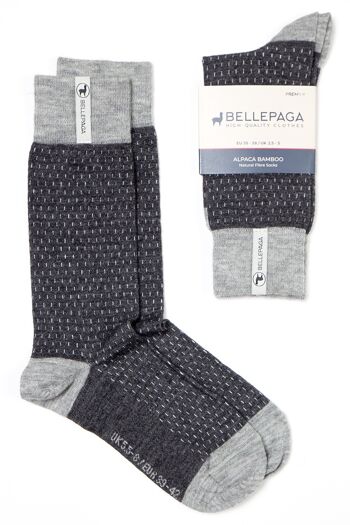 Chaussettes Wira Gris Anthracite/Gris Clair 1