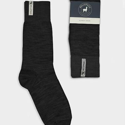Klassische Inka Socken Schwarz