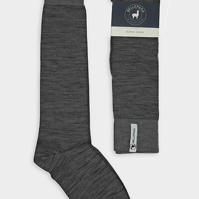 Chaussettes Inca Haute Gris Anthracite