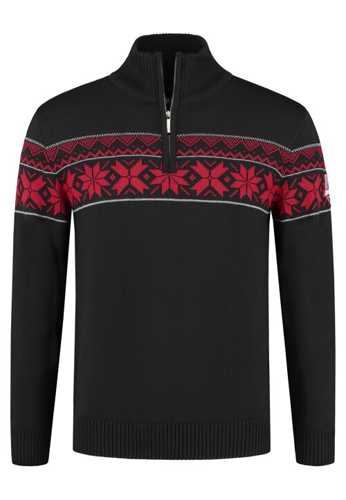 Norwegian Mens Pullover Merino, Black