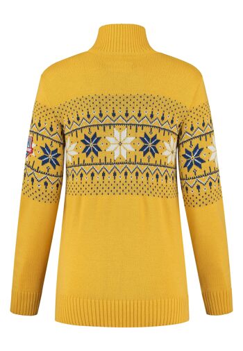 Pull Norvégien pour Femme Fargerik, Jaune 4