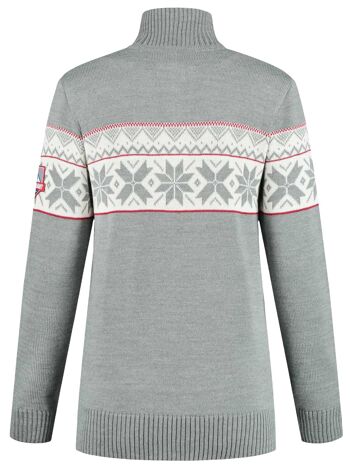 Pull Norvégien pour Femme Ullgenser, Gris 3