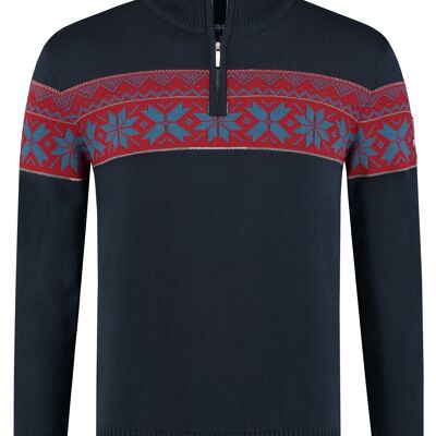 Norweger Herren Pullover Ullgenser, Navy