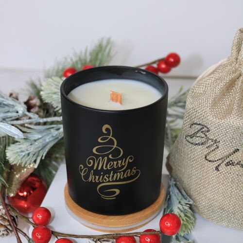 Christmas Wish Candle - Black Candle Jar