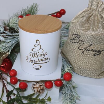 Christmas Wish Candle - White Candle Jar
