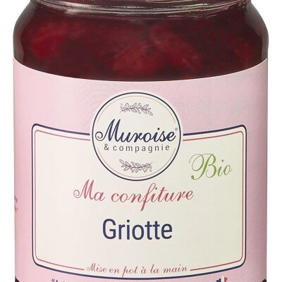 Homemade organic morello cherry jam - 350 g