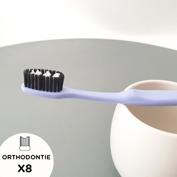Brosse à dents technique en plastique recyclé – Recyclette Expert - orthodontie 1