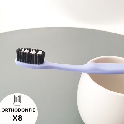 Brosse à dents technique en plastique recyclé – Recyclette Expert - orthodontie