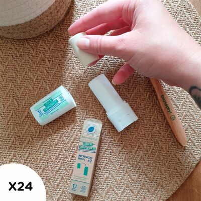 SOLID TOOTHPASTE STICK REFILLS - NATURAL MINT - X 2