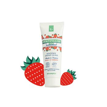 Dentifrice Enfant (2-6 ans) - goût de fraise naturelle - sans fluor 2