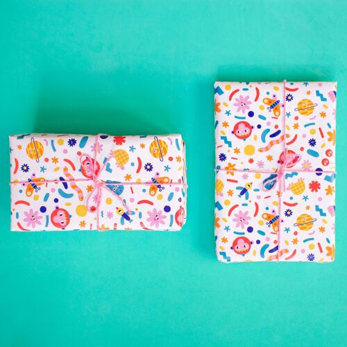 Wrapping Paper - Funky Friends