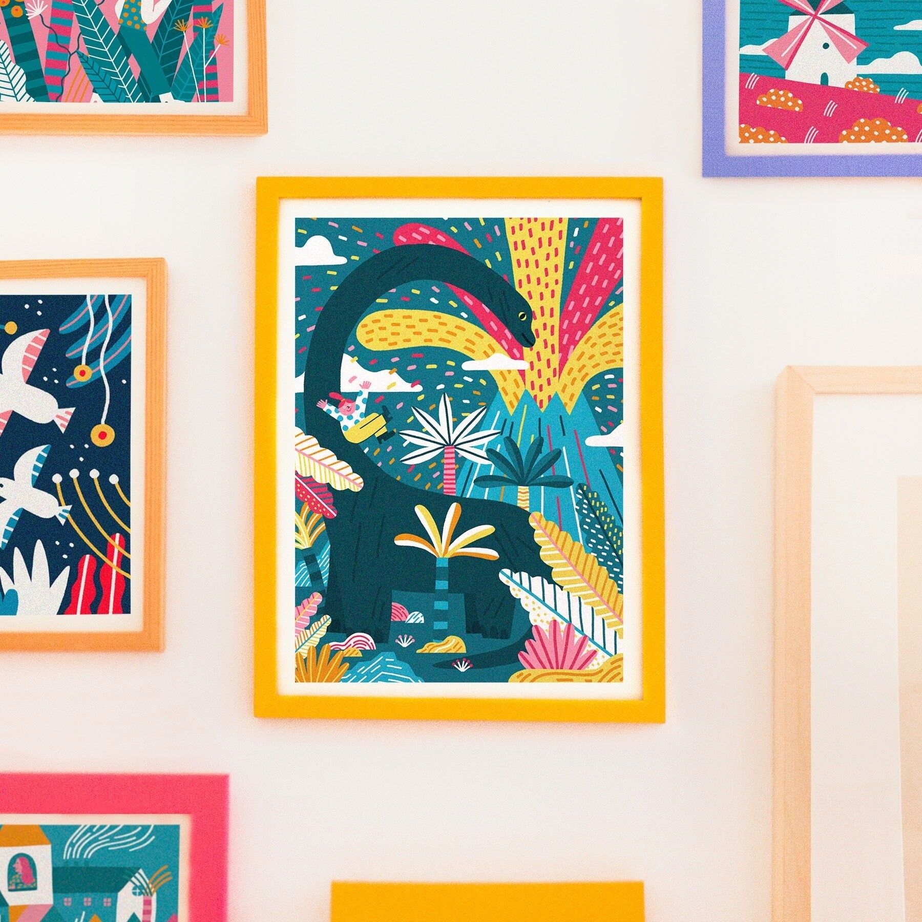 Dino Party // A4 Digital Print