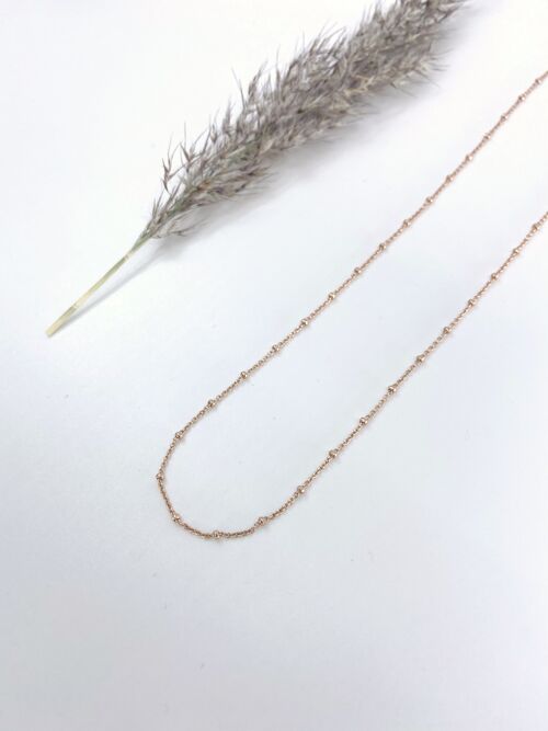 bamboo necklace - 42 - goldplated silver