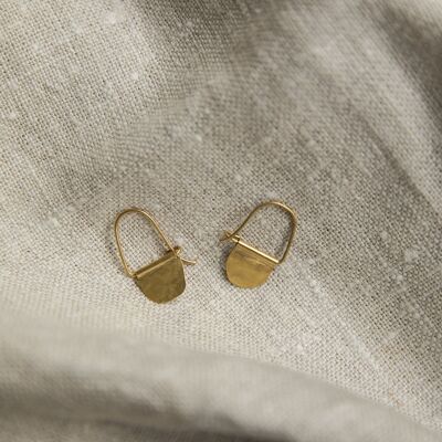 BOUCLE D'OREILLE SIMPLE - or jaune