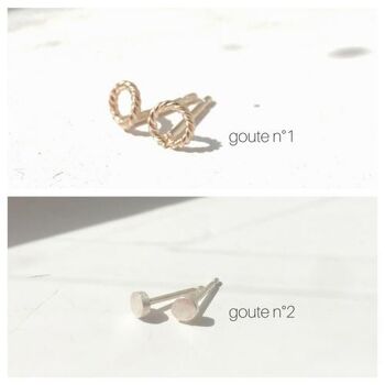 GOUTE EARPIN - Goute n° 1 - Paire - argent 4