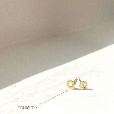 GOUTE EARPIN - Goute n° 1 - Pair - gold plated