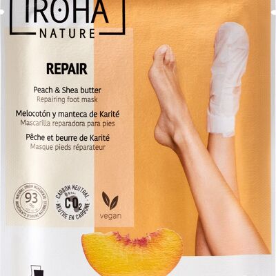 Peach REPAIRING Mask Socks - IROHA NATURE