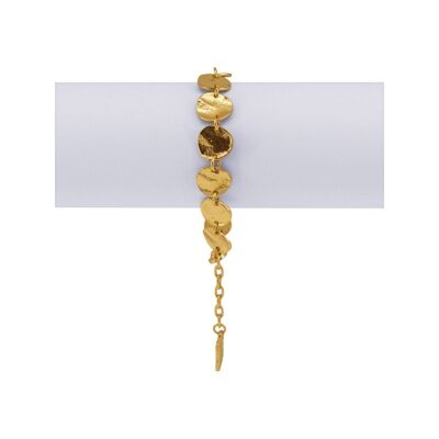 B61031.10 - Bracelet doré à l'or fin 24 carats avec des petits médaillon